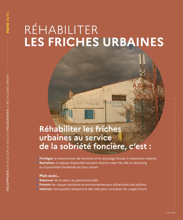 Couverture de la fiche outil "Rehabiliter les friches urbaines"