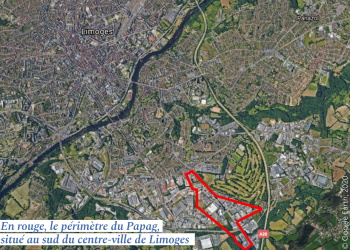 Plan de situation du PAPAG de Limoges