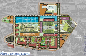 Plan d'aménagement de l'EcoQuartier de Bonne