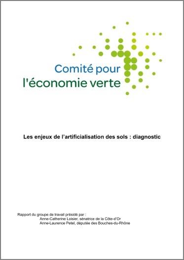 Couverture du rapport : "Les enjeux de l’artificialisation des sols"