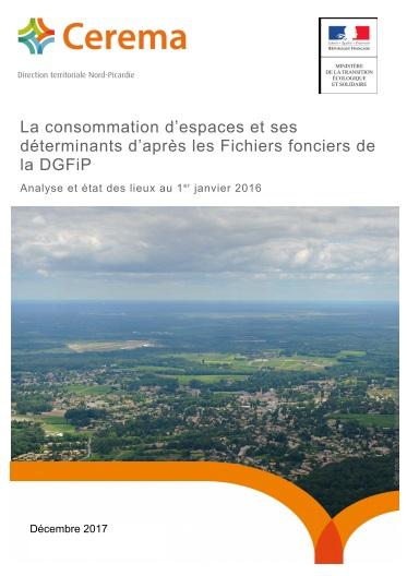 Couverture du rapport : "La consommation d’espaces et ses  déterminants d’après les Fichiers fonciers de la DGFiP"