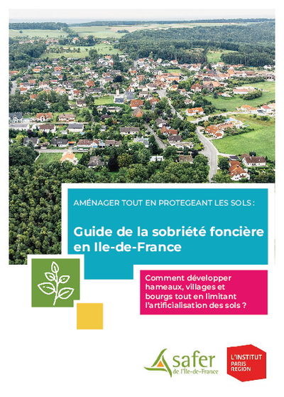 Couverture du guide de la sobriété foncière en Île-de-France